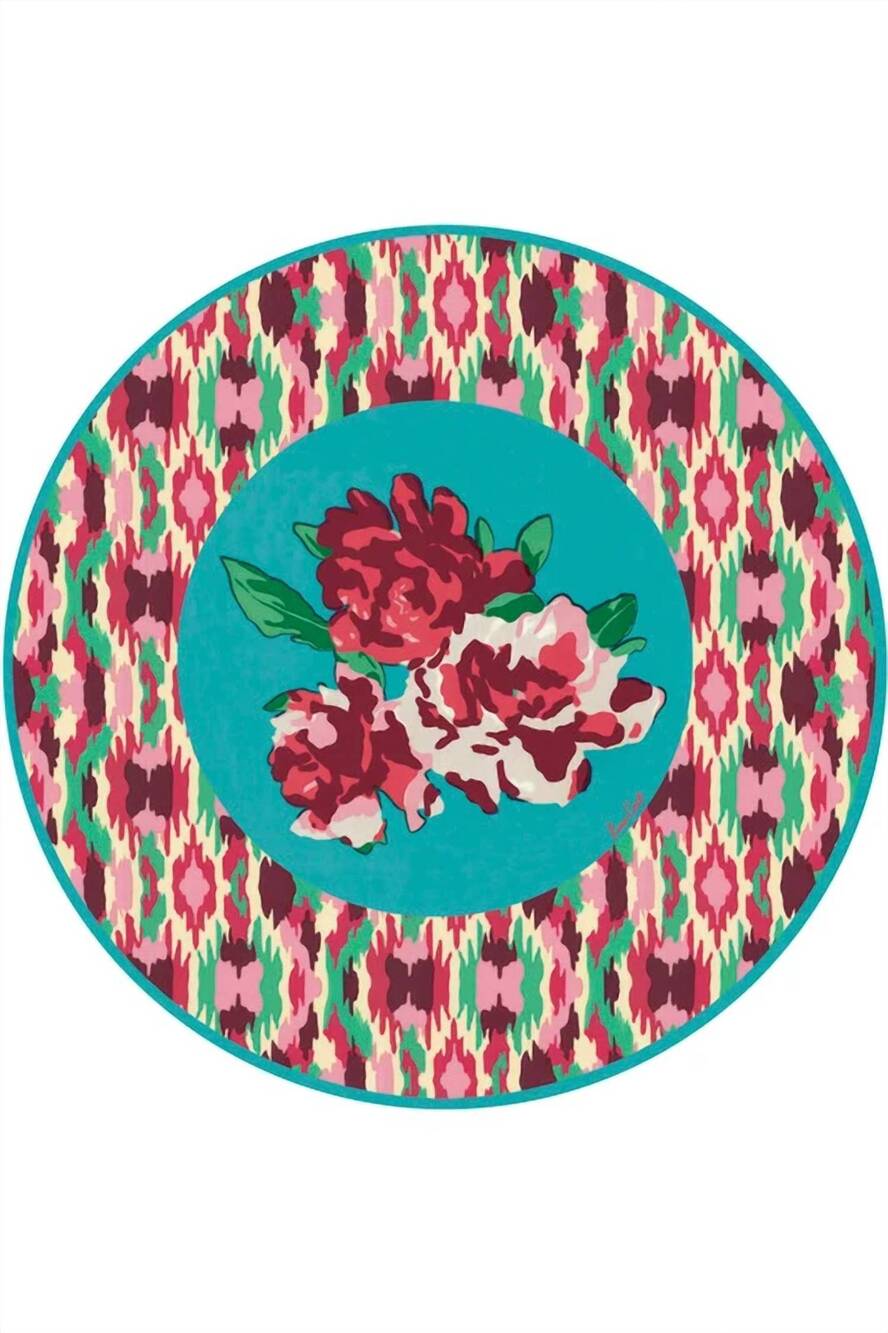 NEW LISA CORTI dali placemats in turquoise